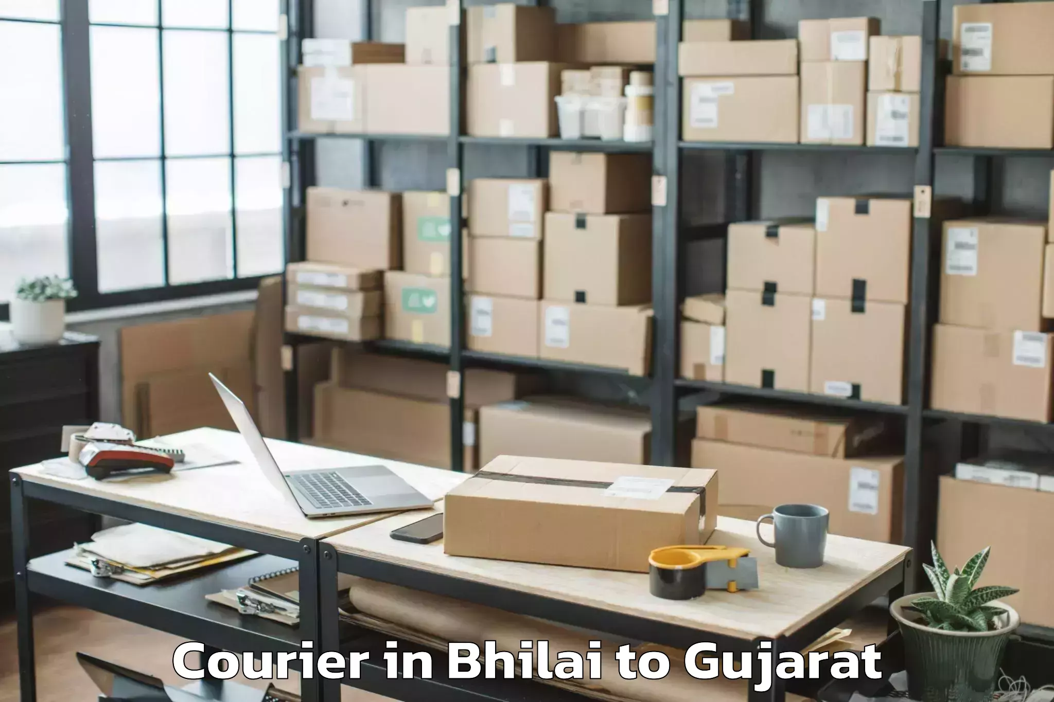 Professional Bhilai to Khambhalia Courier